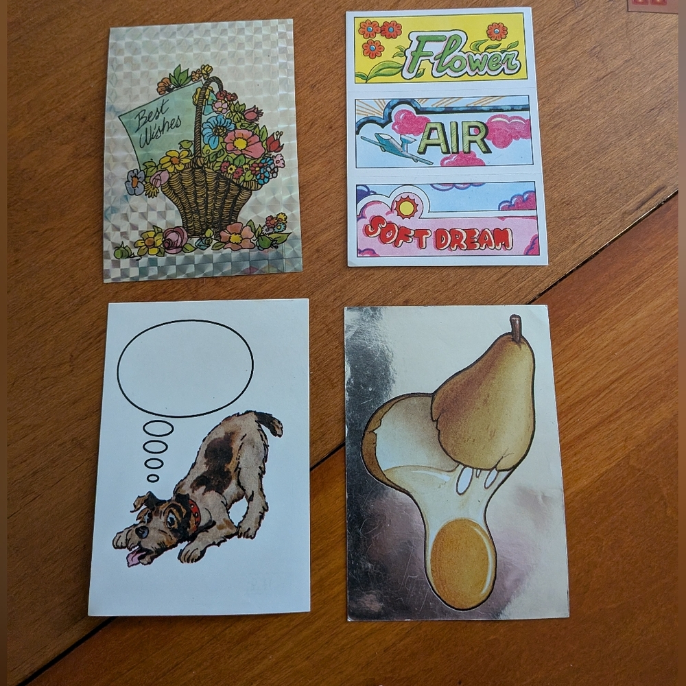 Vintage 1980s Panini Stickers - Set Of 4